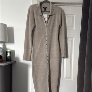 NWT forever 21 button down sweater dress